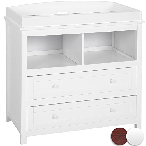 - table à langer commode bébé avec 2 tiroirs sp...