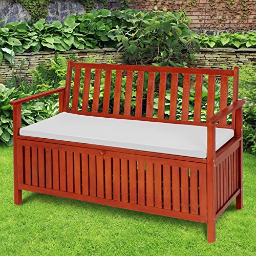 Miadomdodo - Banc de jardin avec coffre de rang...