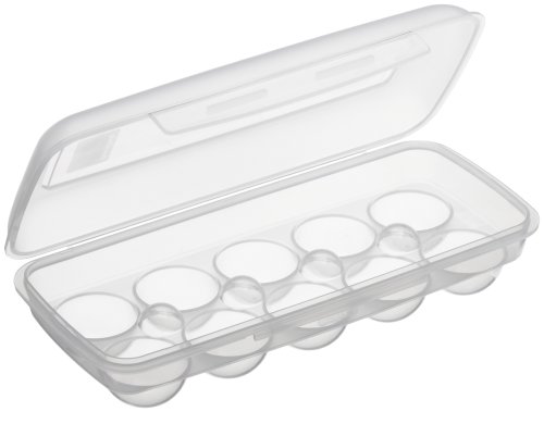 504394 boîte à œufs, 10 œufs, transparente, cli...