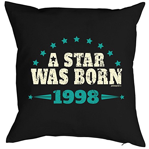Idée cadeau d'anniversaire 18 ans Coussin A Star Was Born 1998 Coussinets d'anniversaire 18 ans Pour 18 de jähirge Coussin décoratif 4056433318218 Goodman Design ® Idée cadeau d'anniversaire 18 ans Coussin A Star Was Born 1998 Coussinets d'anniversaire 18 ans Pour 18 de jähirge Coussin décoratif 4056433318218 Goodman Design ®
