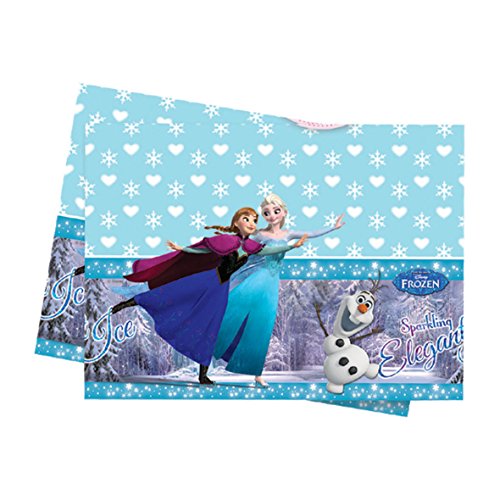 Nappe bleue en plastique La Reine Des Neiges 12...