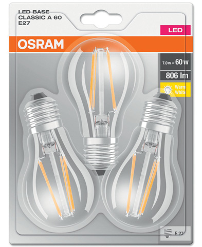 LOT DE 3 AMPOULES LED STANDARDS