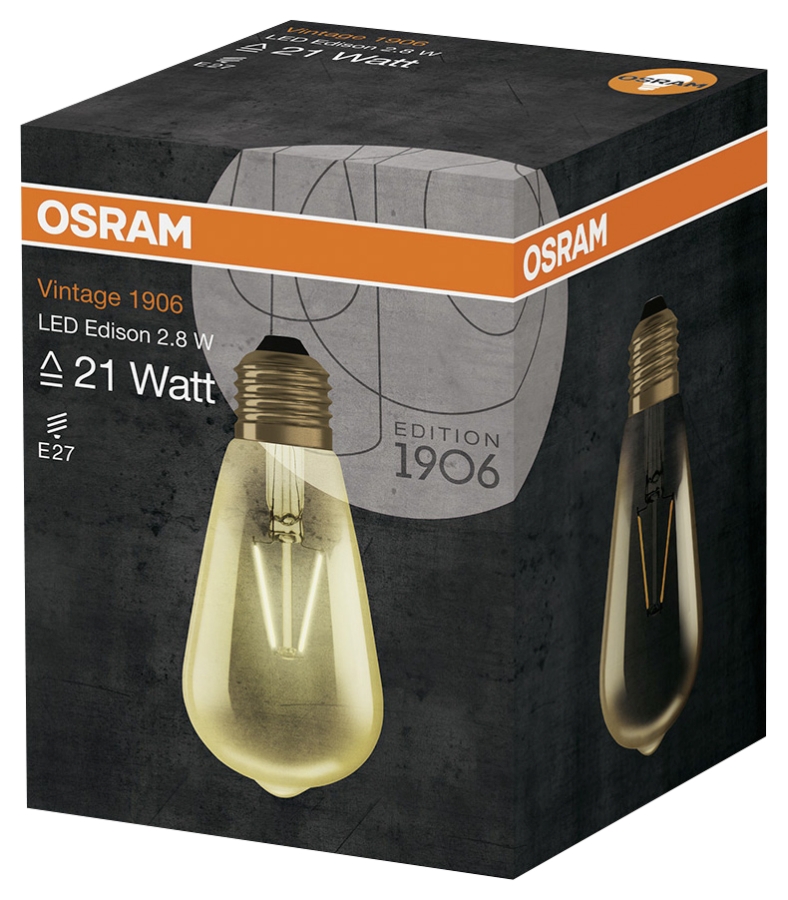 Ampoule LED vintage claire filament 21 W E27 Osram 4058075808706 Osram Ampoule LED vintage claire filament 21 W E27 Osram 4058075808706 Osram