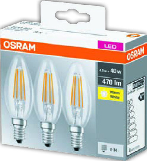 LOT DE 3 AMPOULES LED FLAMME À FILAMENT 