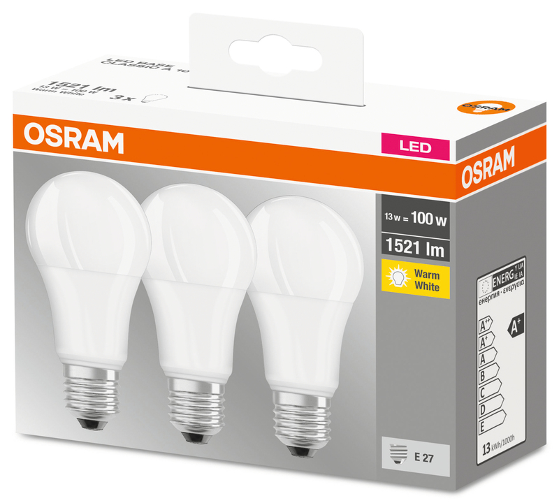 AMPOULES LED X3 100 E27 OSRAM