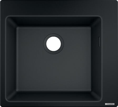 Evier à encastrer 1 bac S51 450 sans vidage noi...