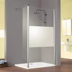  Paroi de douche avec volet pivotant l.100 + 35 cm, verre dépoli, Schulte MasterClass code EAN 4060991004124 