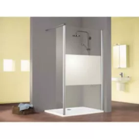  Paroi de douche avec volet pivotant l.120 + 35 cm, verre dépoli, Schulte MasterClass code EAN 4060991004179 