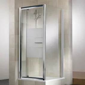 Paroi de douche latérale pour porte pivotante l.80xH.185cm, verre transparent 6mm, profilé chromé, Schulte Impériale 4060991024405 