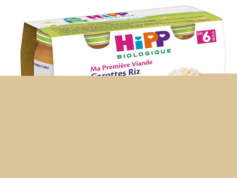POTS CAROTTES RIZ DE VEAU Hipp