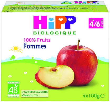 COMPOTES DE FRUITS POUR ENFANT “HIPP” 4062300126572 (4062300126572)