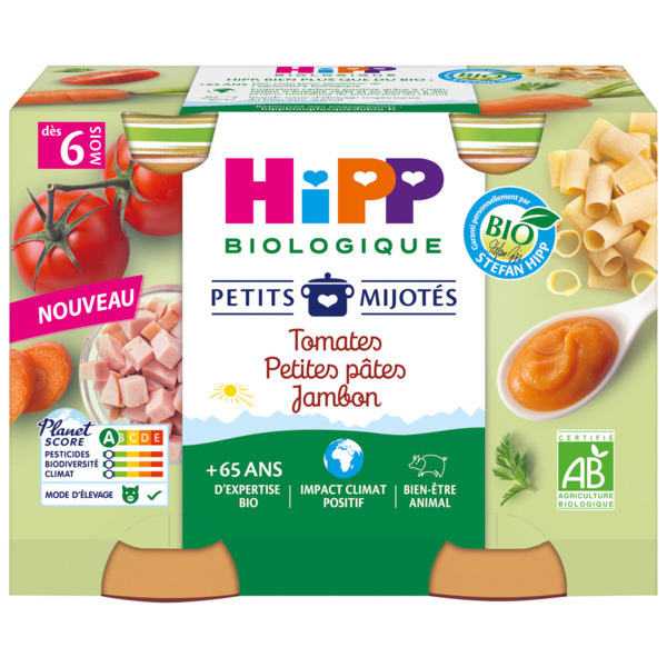 PETITS POTS TOMATES PETITES PÂTES JAMBON BIO
HI...