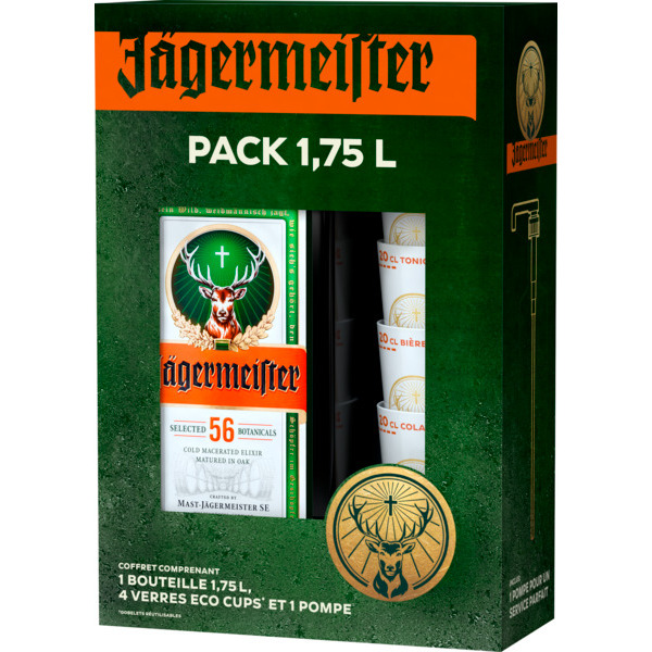 COFFRET LIQUEUR
PARTY PACK ECO CUPS
4067700027948 JÄGERMEISTER COFFRET LIQUEUR
PARTY PACK ECO CUPS
4067700027948 JÄGERMEISTER