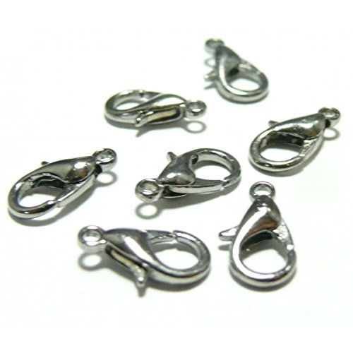 OFFRE SPECIALE 80 fermoirs mousquetons 12mm GUN...