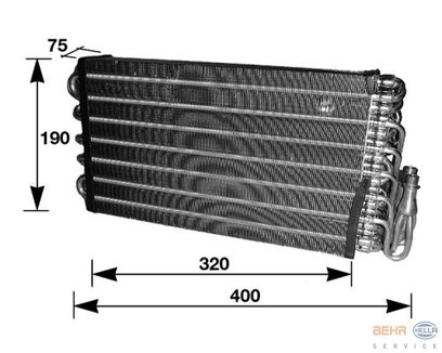 Hella 8fv 351 210-611 vaporateur code EAN 4082300115147 