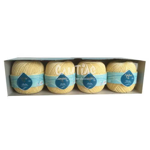 Crochet fil Anchor Aida Épaisseur 10 4 x 50g FB...