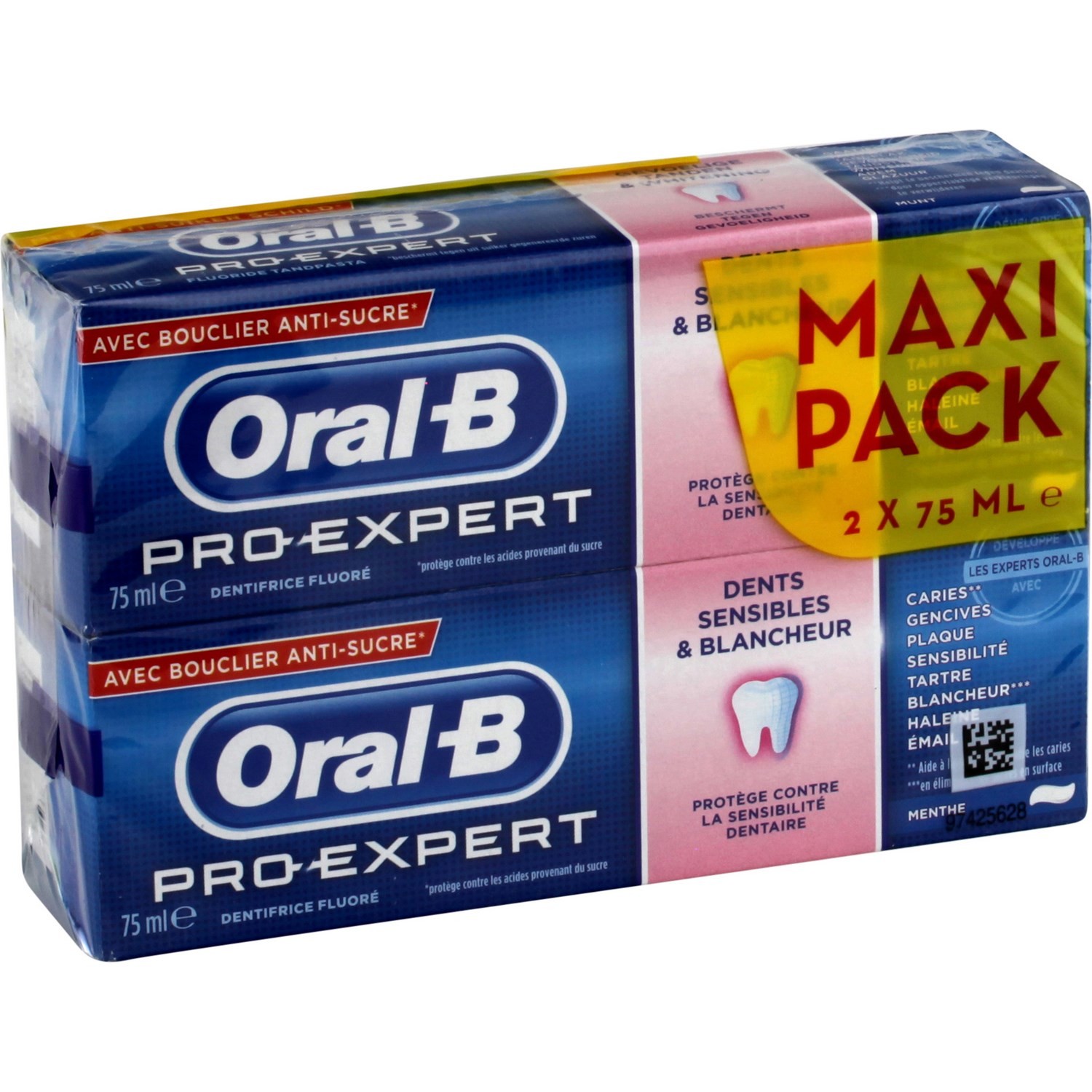 Dentifrice dents sensibles & blancheur ORAL B
