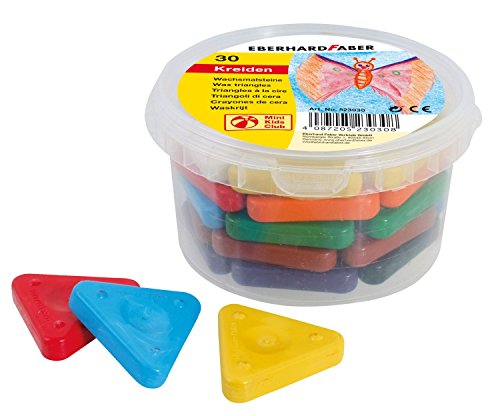 Boite de 30 Triangles craie à la cire Assortis