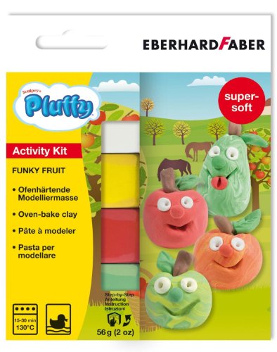 Pluffy activity kit funky fruit - pâte à modele...