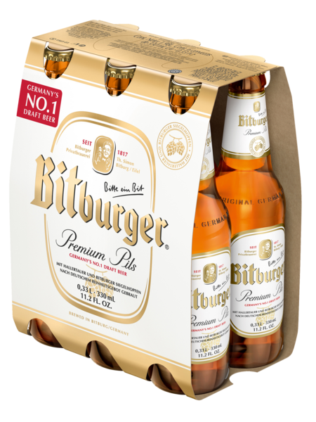 BITBURGER BIÈRE PREMIUM PILS 
 code EAN 4102430013615 