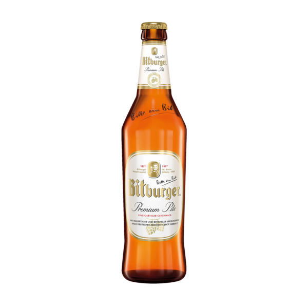 PREMIUM PILS BIÈRE BLONDE BITBURGER 
 code EAN 4102430015008 