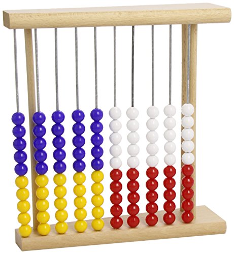 Boulier - 918 - perles en bois et plastique - bleu/jaune/rouge/blanc - 25 cm code EAN 4103950009188 