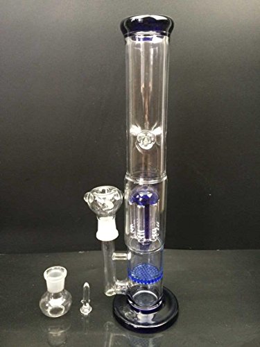12.5 '' Grand Bleu Pipe en verre avec Rayon de ...