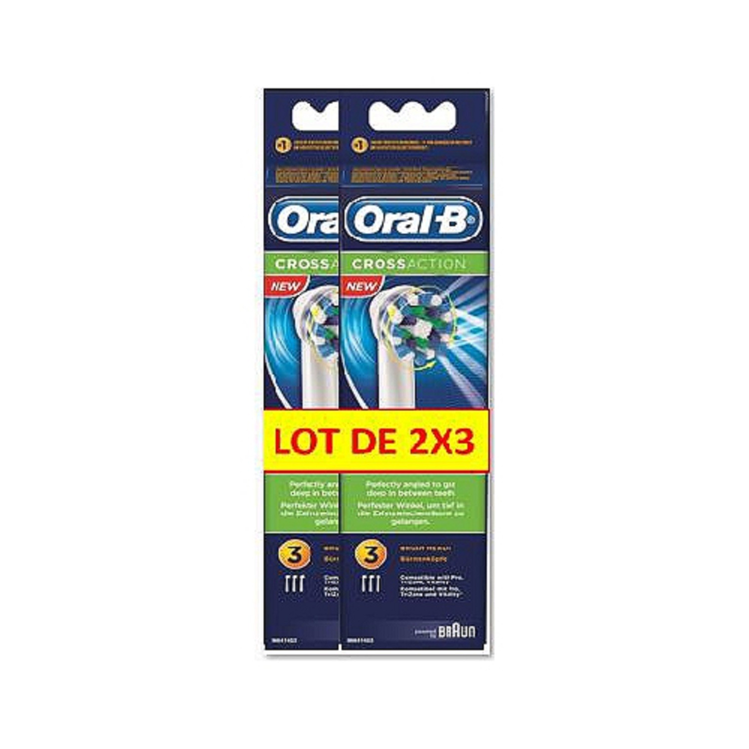 Lot de 2 x 3 brossettes CrossAction - 81734702 ...