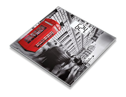 Gs 203 pèse-personne en verre motif londres