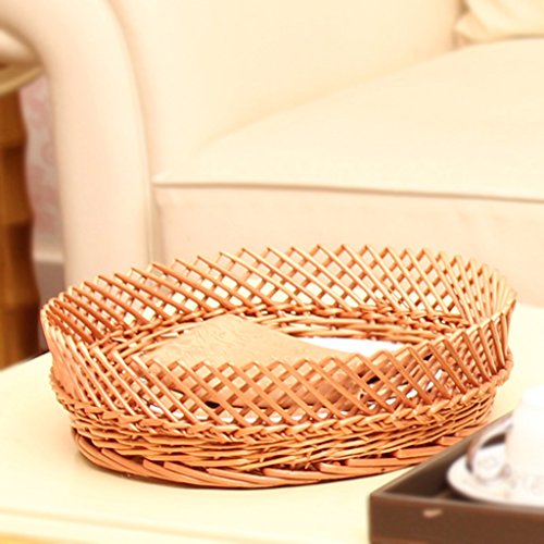 Fruits et légumes rattan pan avec saule série d...