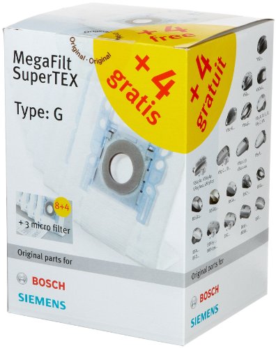 Bbz123fg 12 sacs d'aspirateur type g + 3 micro ...