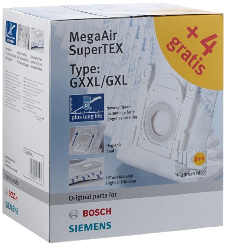 Siemens modèle gxxl/gxl pack de 12 sacs non-tis...