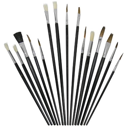 - lot de 15 pinceaux de différent types - pour ...