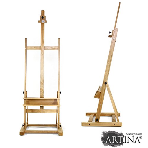 Artina Chevalet professionnel « como » - en bois d'orme huilé - hauteur réglable - stable - hauteur: 185cm code EAN 4250101351976 