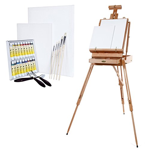 Malette chevalet Madrid XXL + ensemble de tubes...