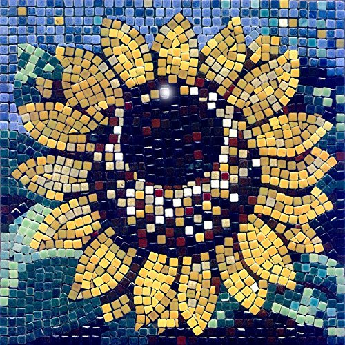 kit de mosaïque, 20x20cm, Tournesol