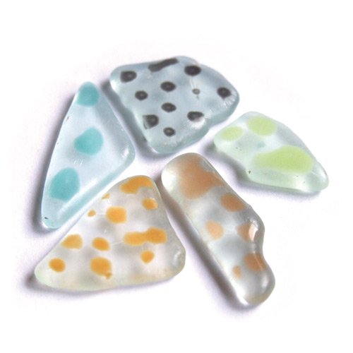 Galet Nuggets de verre,Leopard, 10 ~ 40 mm, Mix...