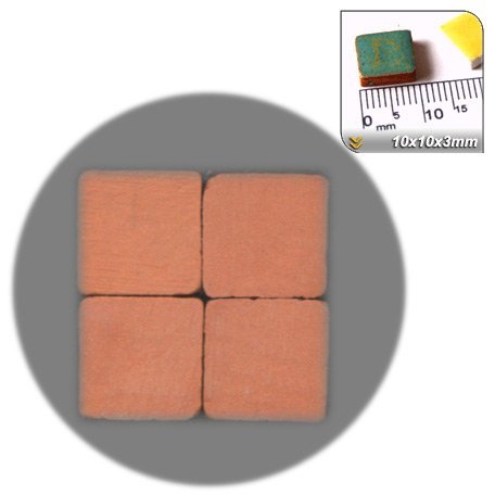 Mini Mosaïque (10x10x3mm), 250 tesselles, Rouge...