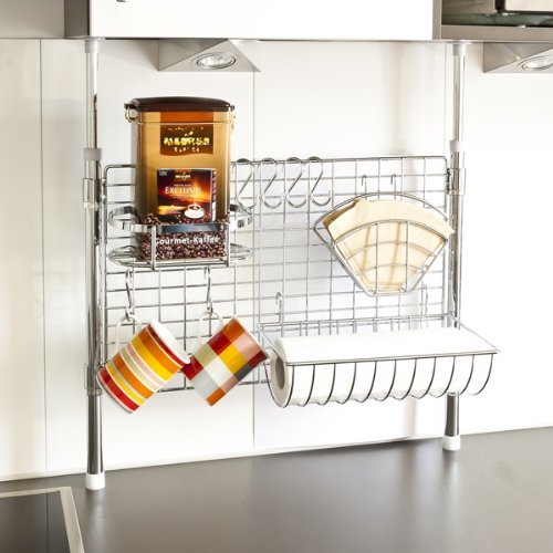 Étagère de cuisine télescopique, y compris port...