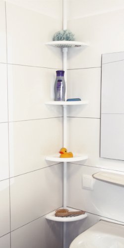 Bremermann étagère d'angle blanc, position ajus...