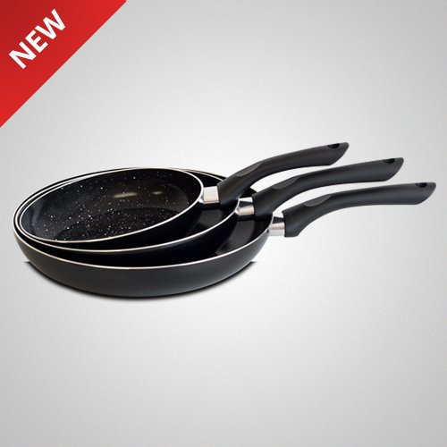 Lot 3 poêles revêtement marbre Marque Royalty L...