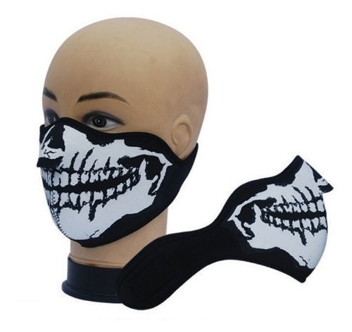 DELETE Gear Demi-masque en néoprène avec motif squelette 4250191821014 (4250191821014)