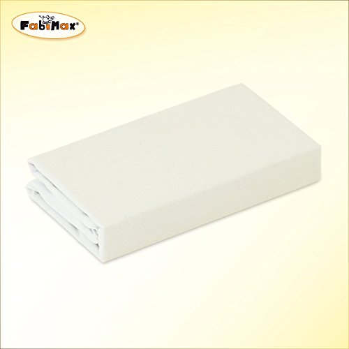 FabiMax Drap housse berceau en jersey éponge 90 x 50 cm disponible en 4 coloris jersey crema code EAN 4250205926827 