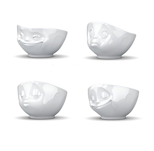 Lot de 4 bols avec visages