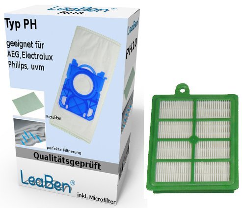 10 Sacs d'aspirateur + Filtre HEPA AEG-Electrol...