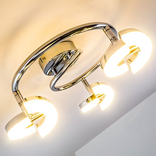 Barre spot ronde LED Paris 3 x 6 Watt -1350 Lum...