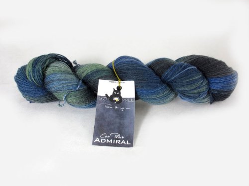 Schoppel-Wolle Pelote de laine-amiral imprimé de loup de mer fil pour chaussettes multicolore code EAN 4250331315762 