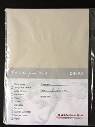 50 feuilles DIN A4 papier gris 120 g/m² de Top ...