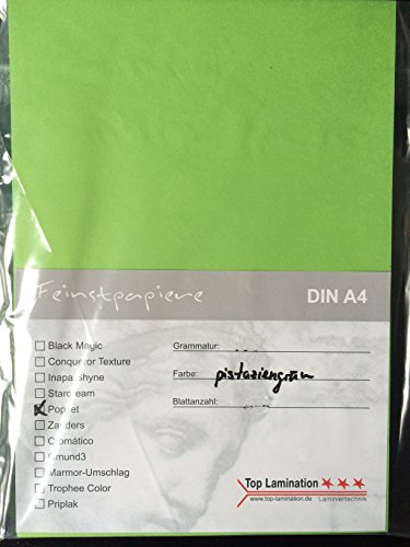 50 feuilles de DIN A5 pistaziengrünes 120 g/m² ...