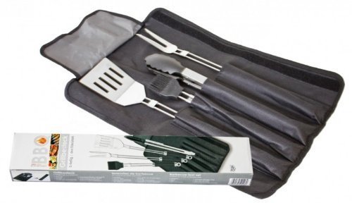 Kit d'ustensiles à barbecue 5 pièces couverts p...